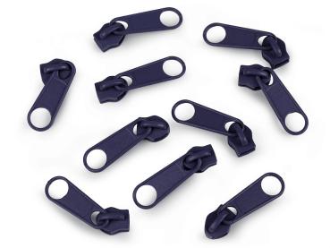 Schieber Zipper zu Spirale Reißverschlüssen 3 mm Dunkelblau